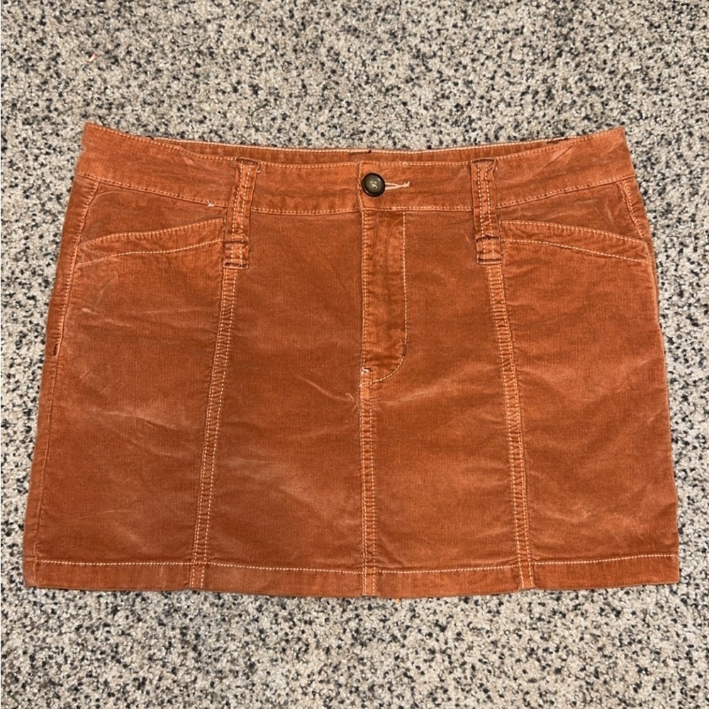 Free People Women's Tan Corduroy Skirt Size 8